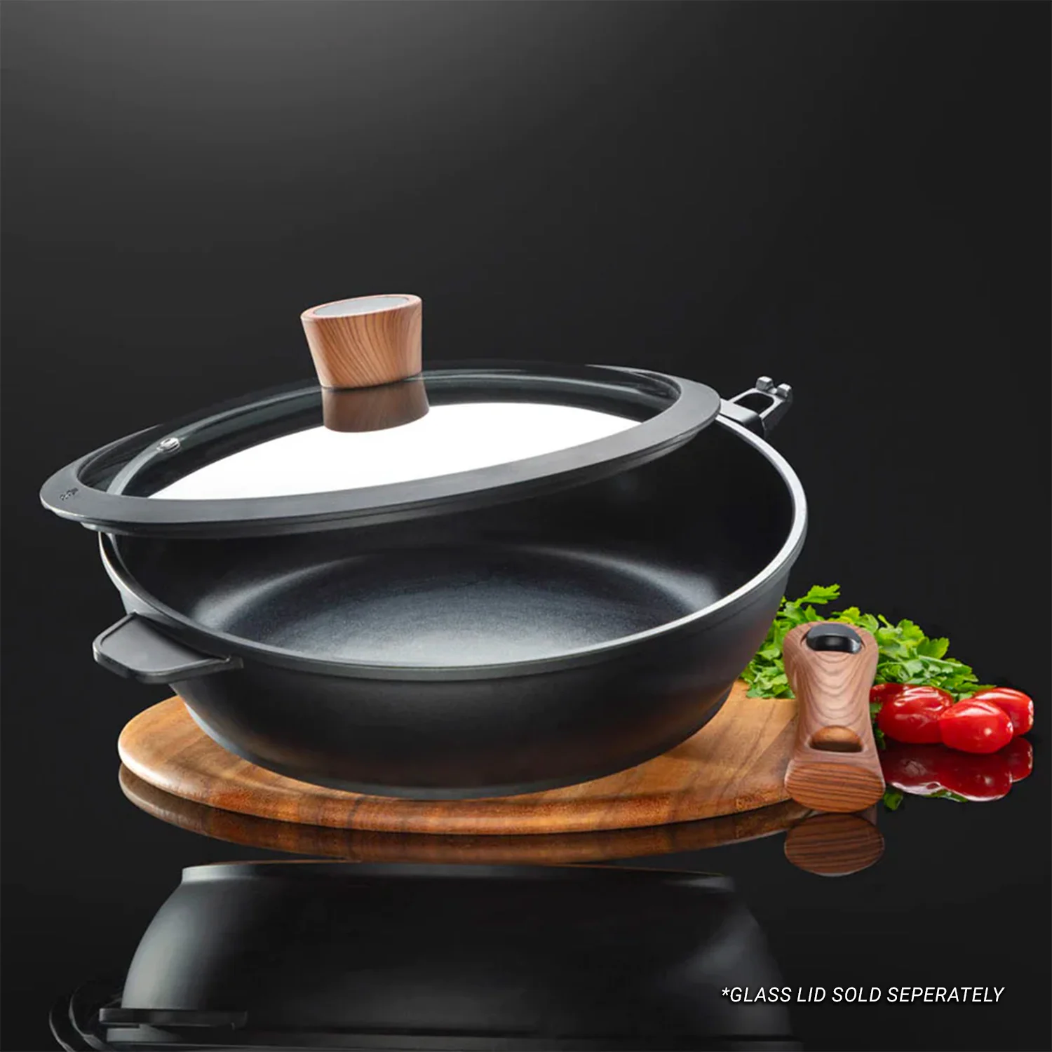 Diamond Earth® 28cm Deep Pan with detachable handle - Image 2
