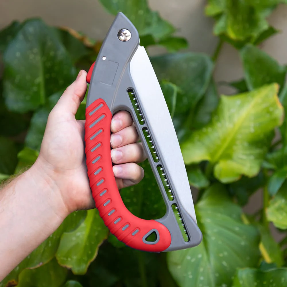 Foldable Pruning Saw - Tough High Carbon Steel Blade with Triple Bevel Teeth - Image 4