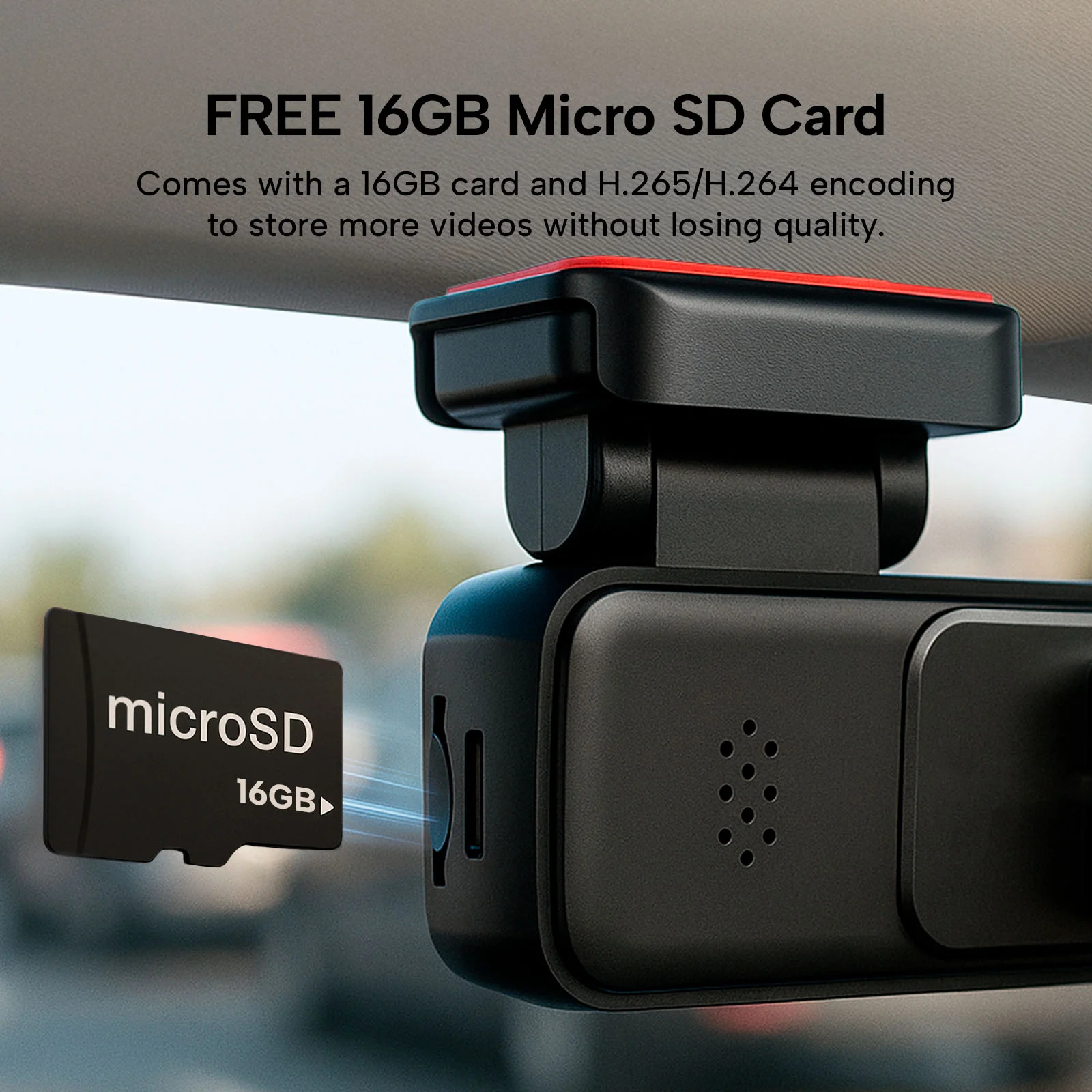 KLEVA® 2K Dash Cam with Wi-Fi & Loop Recording Car Camera + FREE 16GB SD Card - Image 8