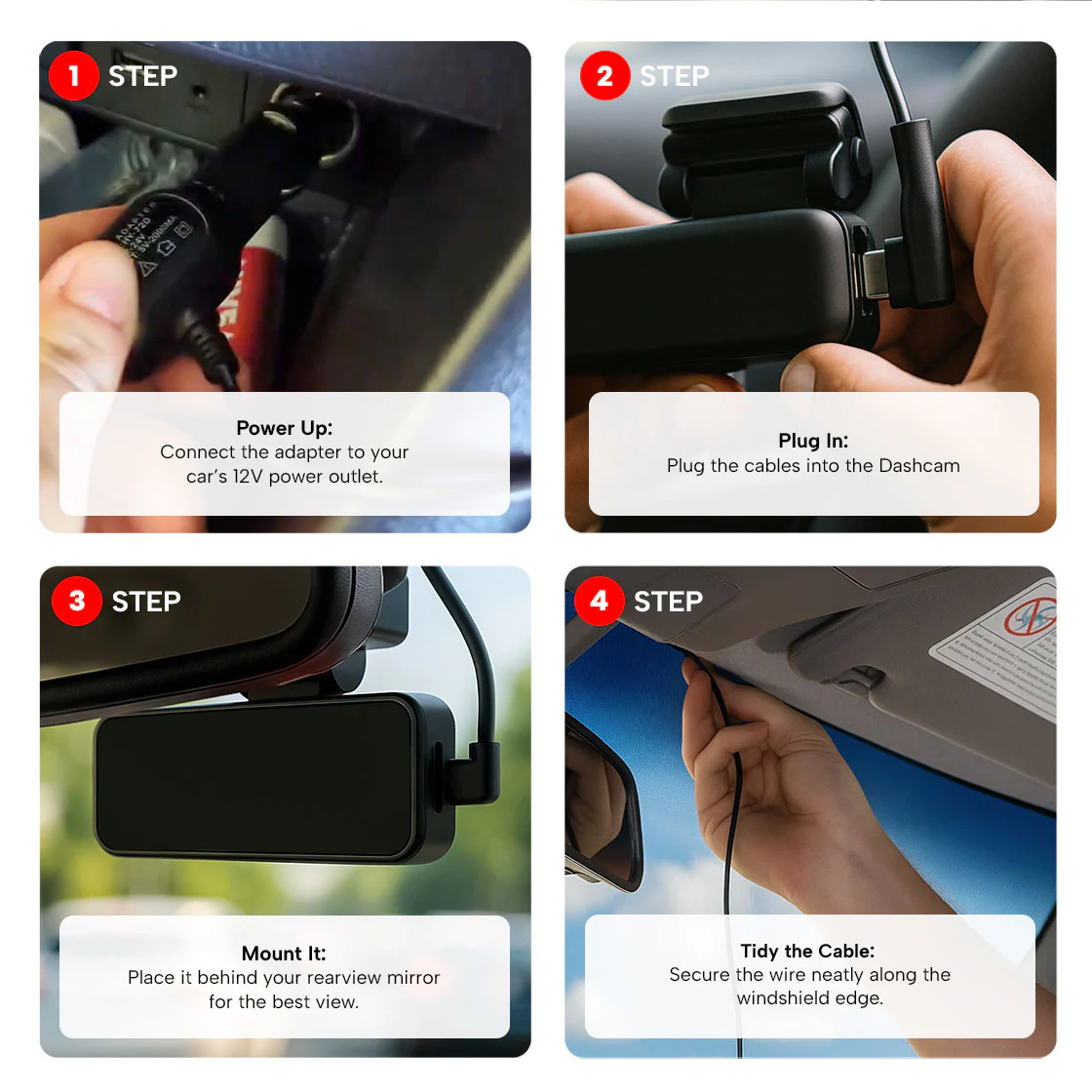 KLEVA® 2K Dash Cam with Wi-Fi & Loop Recording Car Camera + FREE 16GB SD Card - Image 9