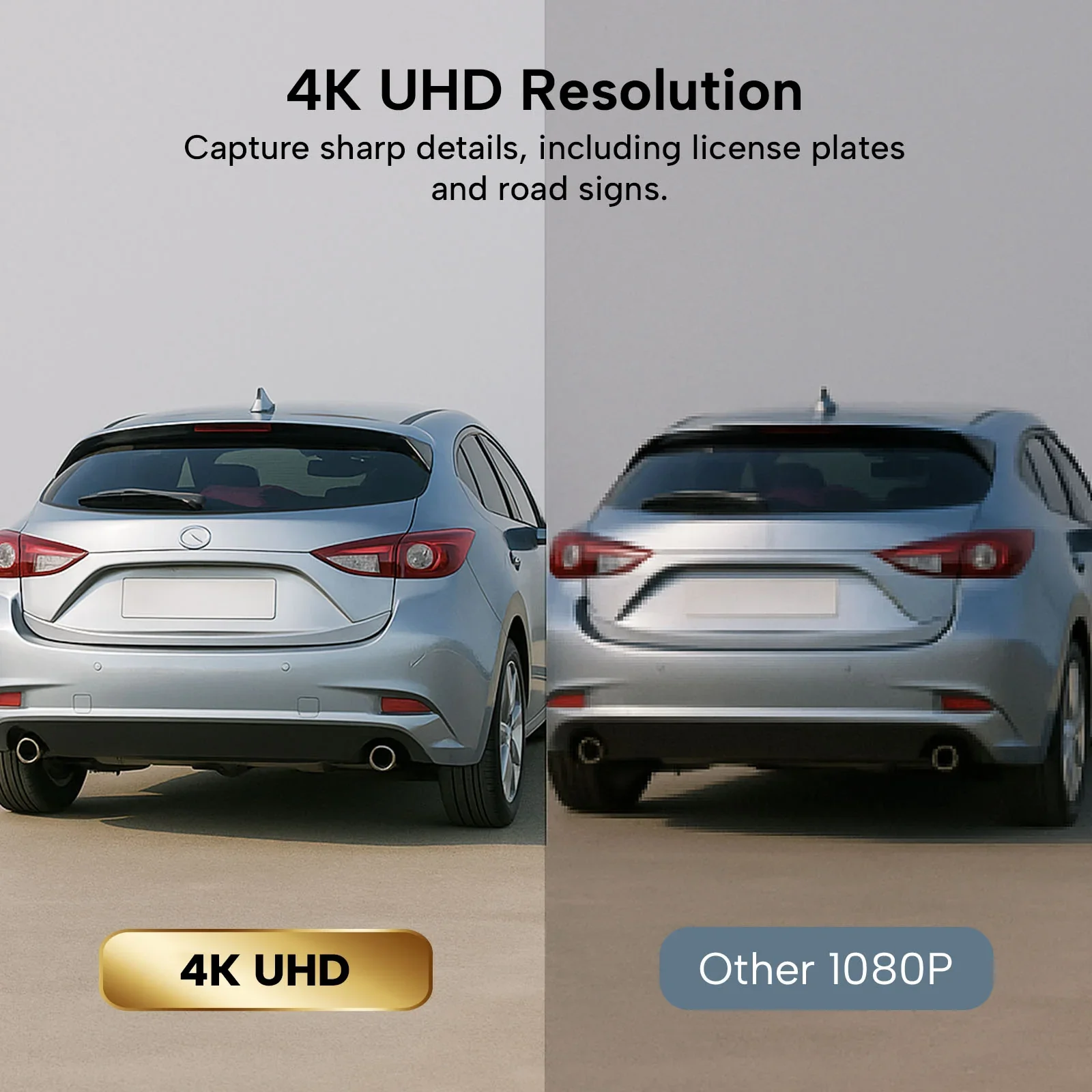 Kleva 4K UHD Front & Rear Dash Cam Car Dashboard Recorder with 3" Screen + FREE 32GB Micro SD Card - Image 5