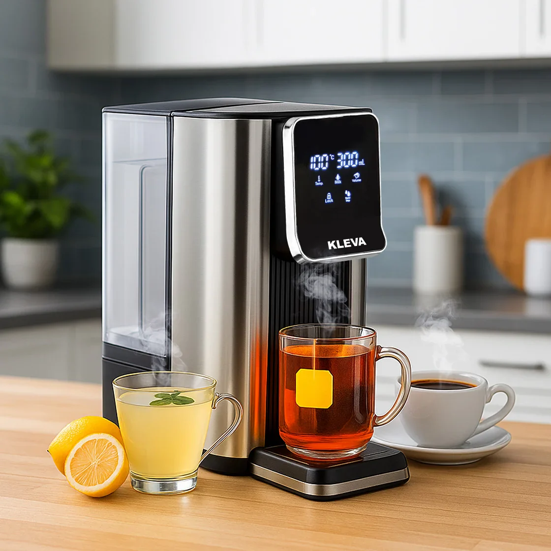 Kleva® Instant Hot Water Dispenser Deluxe with Smart Touch Temp & Volume Control - Image 4