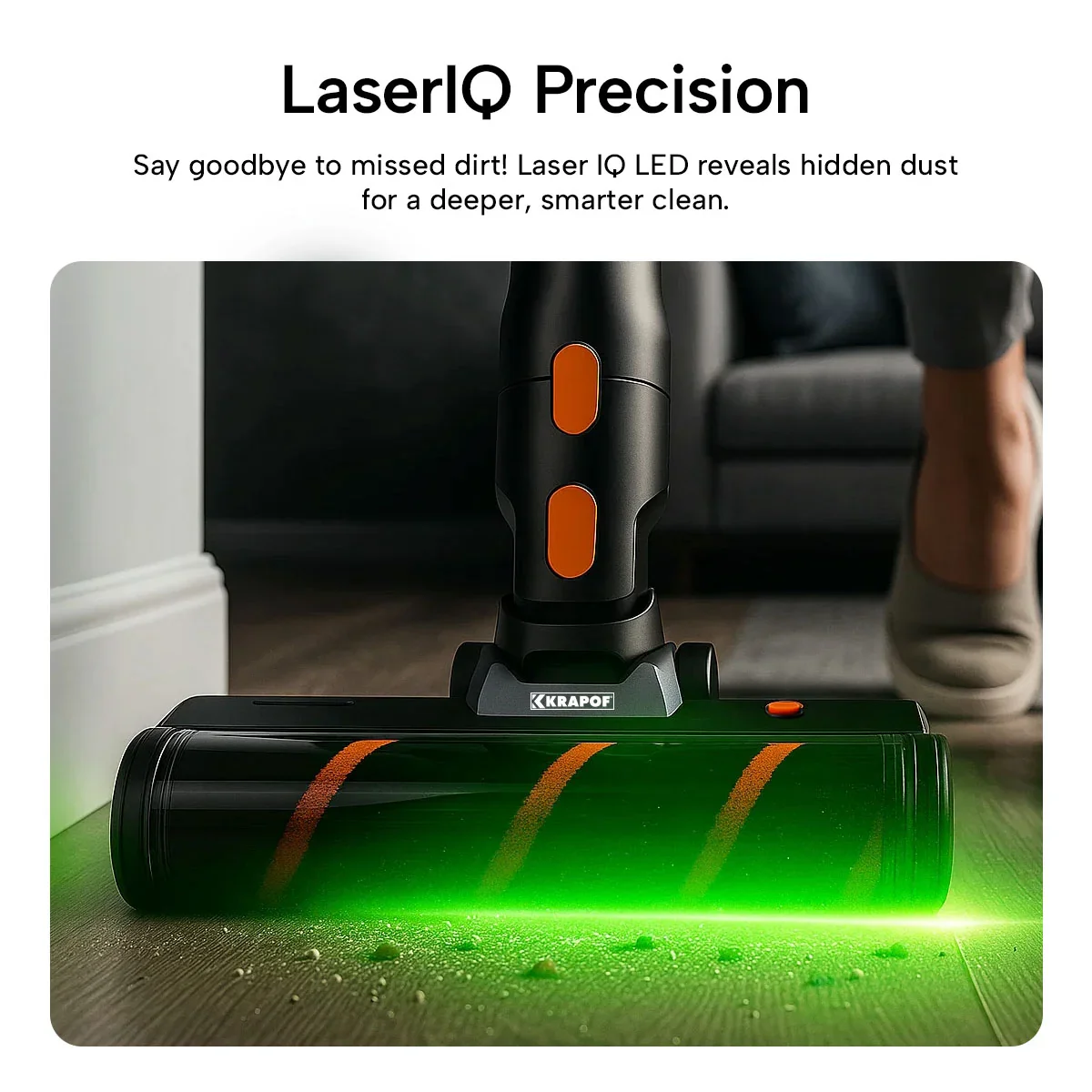 KRAPOF® Auto Clean Power Q3 Cordless Stick Vacuum with Self-Emptying System - Image 4