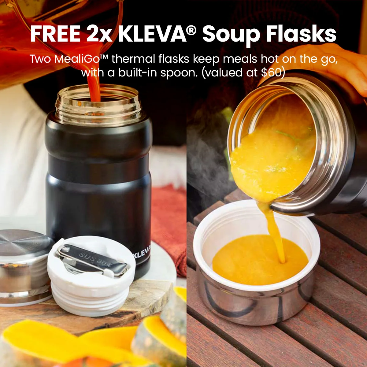 Mealio® Hot & Cold Blender - Professional Soup Maker & Smoothie Blender in 1 + FREE 2 Soup Flasks + Recipe E-Book - Image 4